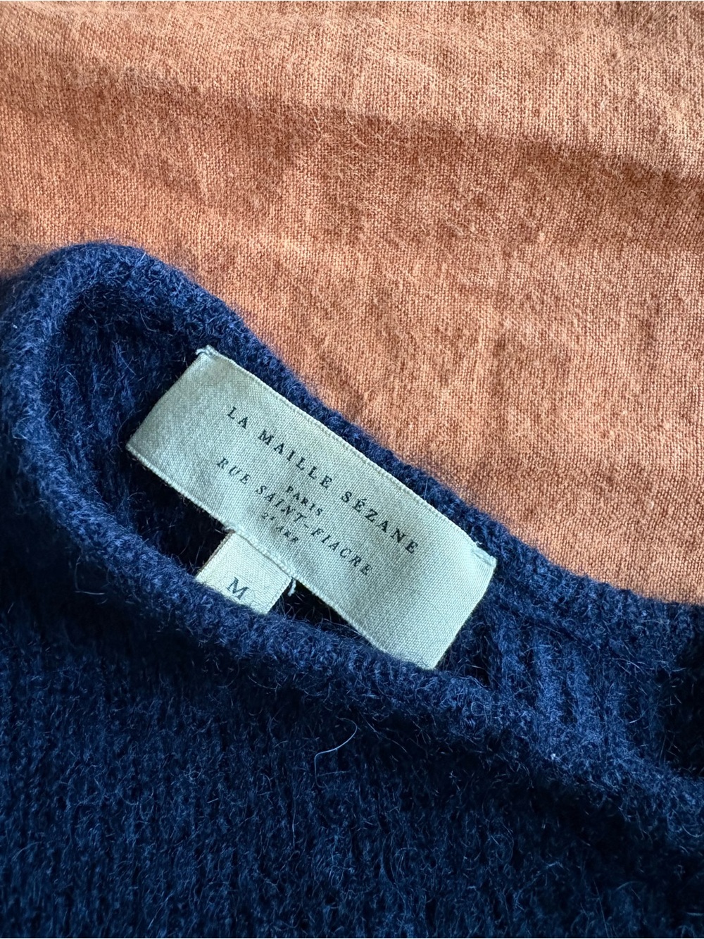 Sezane Navy Gaspard Sweater - Picture 2 of 6